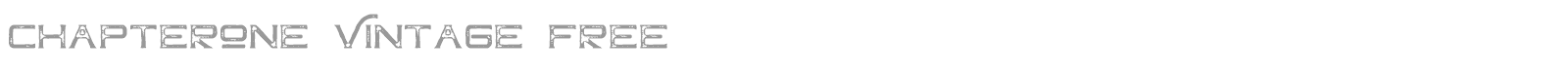 Chapter One Vintage font preview